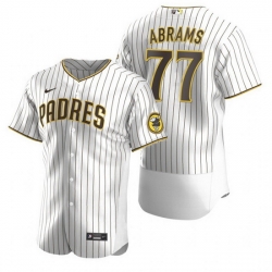 Men San Diego Padres 77 C J  Abrams White Flex Base Stitched Baseball jersey