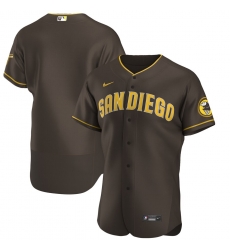 Men San Diego Padres Men Nike Brown Flex Base Alternate Team MLB Jersey