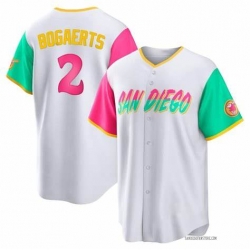 Men San Diego Padres Xander Bogaerts #2 2022 City Connect Stitched Baseball Jersey