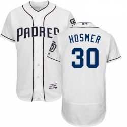 Mens Majestic San Diego Padres 30 Eric Hosmer White Home Flex Base Authentic Collection MLB Jersey