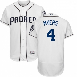 Mens Majestic San Diego Padres 4 Wil Myers White Home Flex Base Authentic Collection MLB Jersey