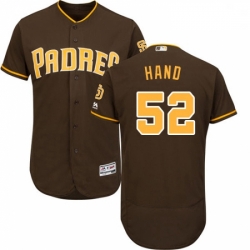 Mens Majestic San Diego Padres 52 Brad Hand Brown Flexbase Authentic Collection MLB Jersey