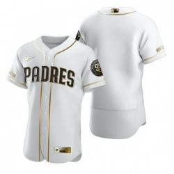 San Diego Padres Blank White Nike Mens Authentic Golden Edition MLB Jersey