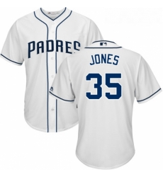 Youth Majestic San Diego Padres 35 Randy Jones Replica White Home Cool Base MLB Jersey