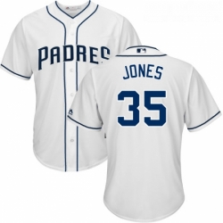 Youth Majestic San Diego Padres 35 Randy Jones Replica White Home Cool Base MLB Jersey