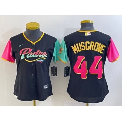 Youth San Diego Padres 44 Joe Musgrove 2022 Black City Connect Stitched Baseball Jersey
