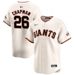 Men San Francisco Giants 26 Matt Chapman Cream 2024 Home Limited Stitched Baseball Jersey