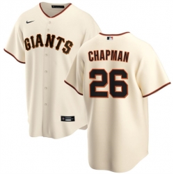Men San Francisco Giants 26 Matt Chapman Cream Cool Base Stitched Baseball Jersey