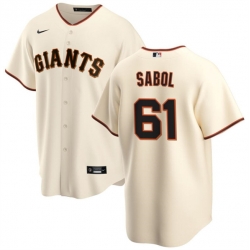 Men San Francisco Giants 61 Blake Sabol Cream Cool Base Stitched Baseball Jersey