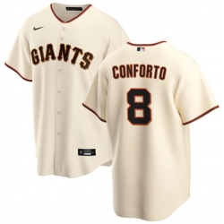 Men San Francisco Giants 8 Michael Conforto Cream Cool Base Stitched Baseball Jersey