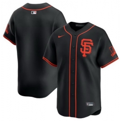 Men San Francisco Giants Blank Lee Black 2024 Alternate Limited Stitched Baseball Jersey