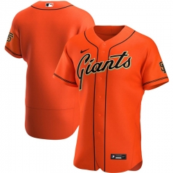 Men San Francisco Giants Men Nike Orange Alternate 2020 Flex Base Official Team MLB Jersey