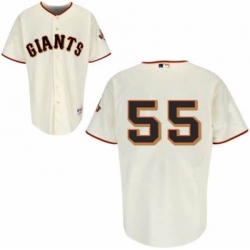 Men San Francisco Giants Tim Lincecum 55 White Stitched Cool Base MLB Jersey