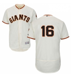 Mens Majestic San Francisco Giants 16 Austin Jackson Cream Home Flex Base Authentic Collection MLB Jersey