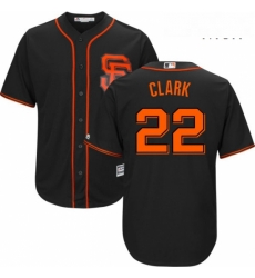 Mens Majestic San Francisco Giants 22 Will Clark Replica Black 2015 Alternate Cool Base MLB Jersey