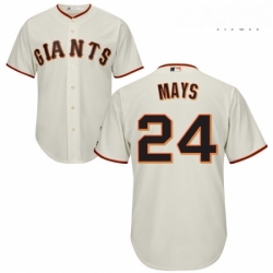 Mens Majestic San Francisco Giants 24 Willie Mays Replica Cream Home Cool Base MLB Jersey