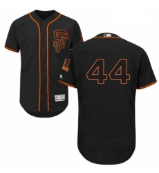 Mens Majestic San Francisco Giants 44 Willie McCovey Black Alternate Flex Base Authentic Collection MLB Jersey