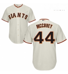 Mens Majestic San Francisco Giants 44 Willie McCovey Replica Cream Home Cool Base MLB Jersey