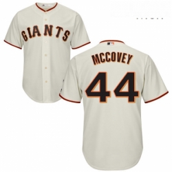 Mens Majestic San Francisco Giants 44 Willie McCovey Replica Cream Home Cool Base MLB Jersey