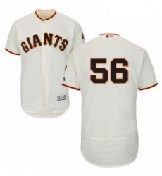 Mens Majestic San Francisco Giants 56 Tony Watson Cream Home Flex Base Authentic Collection MLB Jersey