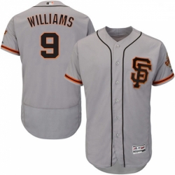 Mens Majestic San Francisco Giants 9 Matt Williams Grey Alternate Flex Base Authentic Collection MLB Jersey