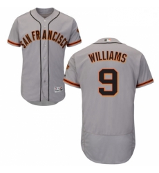 Mens Majestic San Francisco Giants 9 Matt Williams Grey Road Flex Base Authentic Collection MLB Jersey