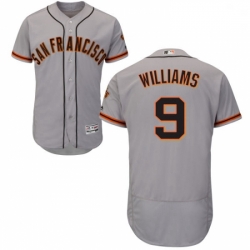 Mens Majestic San Francisco Giants 9 Matt Williams Grey Road Flex Base Authentic Collection MLB Jersey