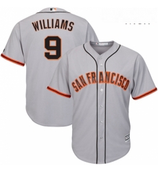 Mens Majestic San Francisco Giants 9 Matt Williams Replica Grey Road Cool Base MLB Jersey