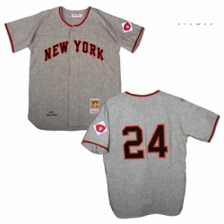 Mens Mitchell and Ness San Francisco Giants 24 Willie Mays Authentic Grey 1951 Throwback MLB Jersey