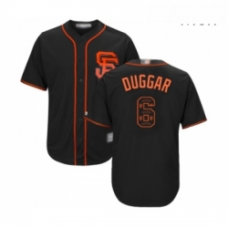 Mens San Francisco Giants 6 Steven Duggar Authentic Black Team Logo Fashion Cool Base Baseball Jersey 