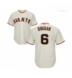 Mens San Francisco Giants 6 Steven Duggar Replica Cream Home Cool Base Baseball Jersey 