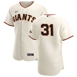 San Francisco Giants 31 Tyler Anderson Men Nike Cream Home 2020 Authentic Player MLB Jersey