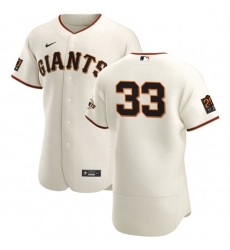 San Francisco Giants 33 Darin Ruf Men Nike Cream Home 2020 Authentic 20 at 24 Patch Player MLB Jersey