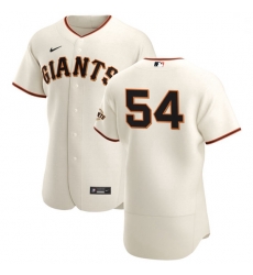 San Francisco Giants 54 Reyes Moronta Men Nike Cream Home 2020 Authentic Player MLB Jersey