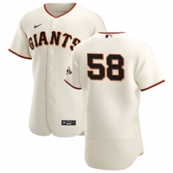 San Francisco Giants 58 Trevor Gott Men Nike Cream Home 2020 Authentic Player MLB Jersey