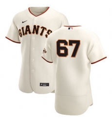 San Francisco Giants 67 Sam Selman Men Nike Cream Home 2020 Authentic Player MLB Jersey