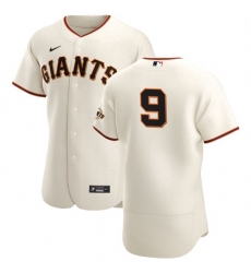 San Francisco Giants 9 Brandon Belt Men Nike Cream Home 2020 Authentic Player MLB Jersey