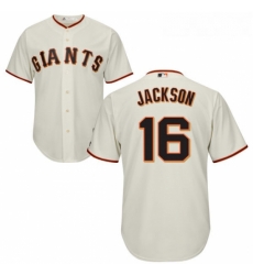 Youth Majestic San Francisco Giants 16 Austin Jackson Authentic Cream Home Cool Base MLB Jersey 