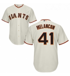 Youth Majestic San Francisco Giants 41 Mark Melancon Authentic Cream Home Cool Base MLB Jersey