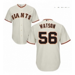Youth Majestic San Francisco Giants 56 Tony Watson Replica Cream Home Cool Base MLB Jersey 