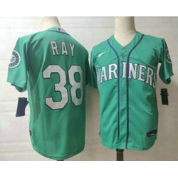 Men Seattle Mariners 38 Robbie Ray Green Stitched MLB Flex Base Nike Jersey