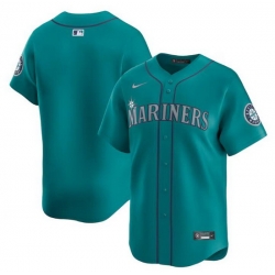 Men Seattle Mariners Blank Aqua Alternate Limited Stitched Jersey