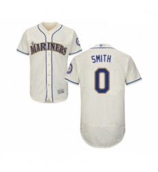 Mens Seattle Mariners 0 Mallex Smith Cream Alternate Flex Base Authentic Collection MLB Jersey