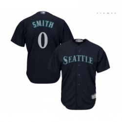 Mens Seattle Mariners 0 Mallex Smith Replica Navy Blue Alternate 2 Cool Base Baseball Jersey 