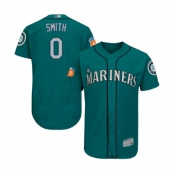 Mens Seattle Mariners 0 Mallex Smith Teal Green Alternate Flex Base Authentic Collection Baseball Jersey