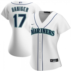 Seattle Mariners 17 Mitch Haniger Nike Women Home 2020 MLB Player Jersey White