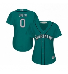 Womens Seattle Mariners 0 Mallex Smith Replica Teal Green Alternate Cool Base Baseball Jersey 