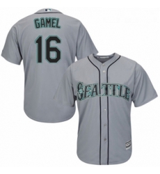 Youth Majestic Seattle Mariners 16 Ben Gamel Authentic Grey Road Cool Base MLB Jersey 