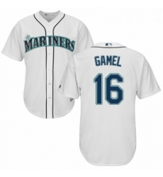 Youth Majestic Seattle Mariners 16 Ben Gamel Replica White Home Cool Base MLB Jersey 