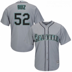 Youth Majestic Seattle Mariners 52 Carlos Ruiz Replica Grey Road Cool Base MLB Jersey